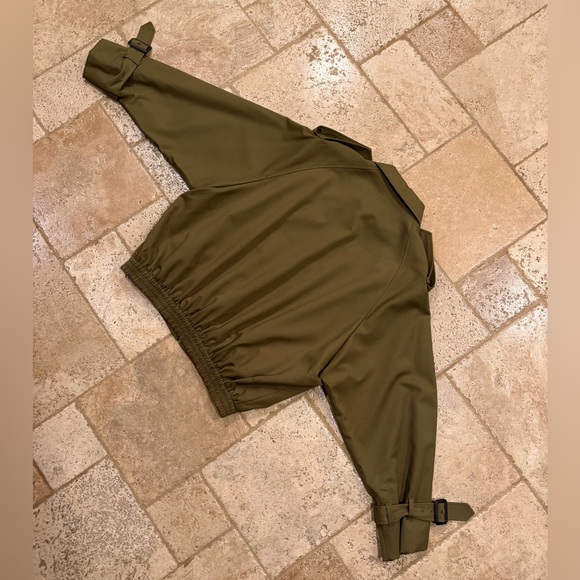 Miu Miu Gabardine Epaulette Military Blouson Bomber Jacket - Picture 8 of 16